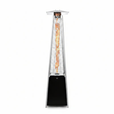 Outdoor Propane Patio Heater - Commercial LP Gas Porch & Deck Heater - Black