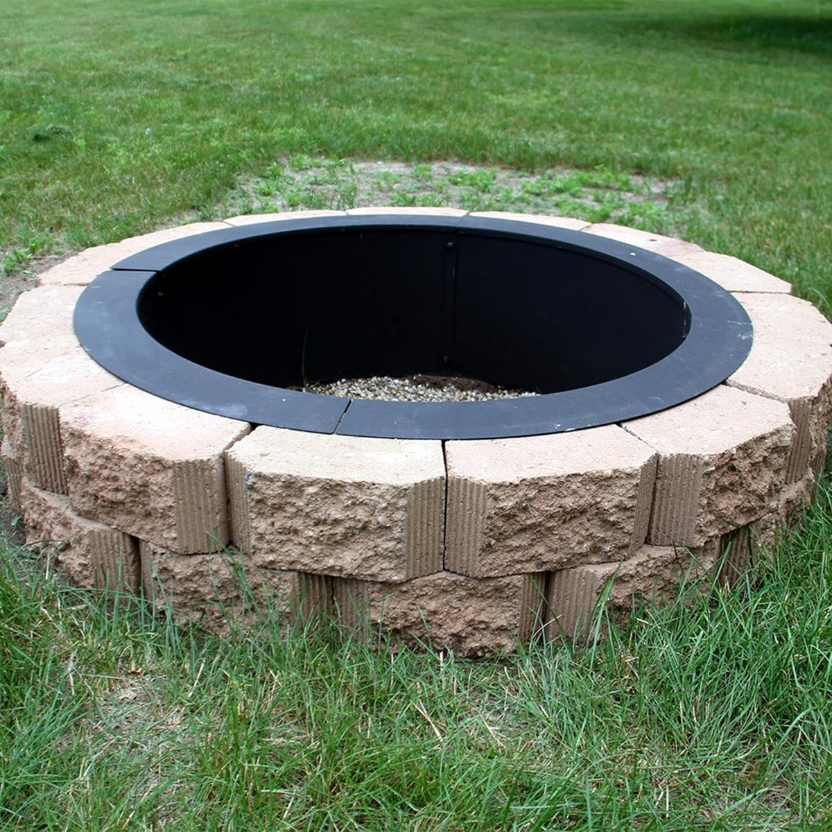 Sunnydaze Heavy Duty Steel Fire Pit Ring Insert, 42" Outer / 36" Inner Dia