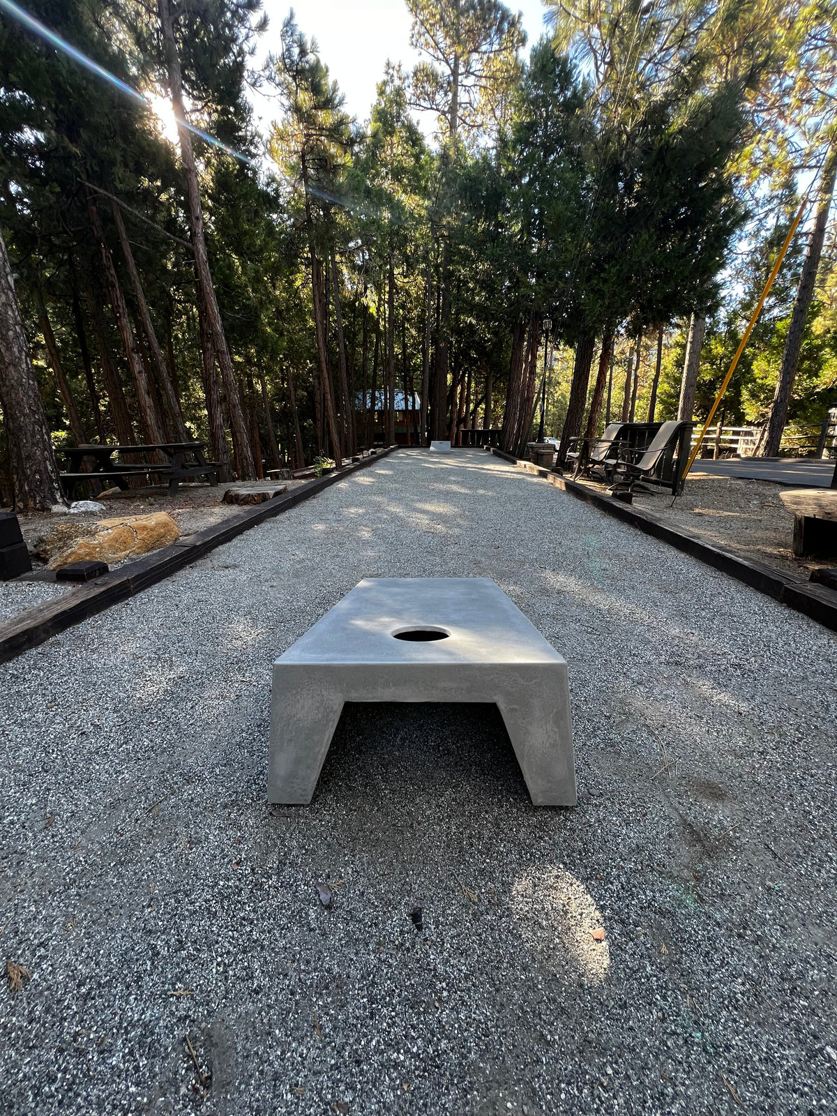 All Weather Cornhole Set. Durable Concrete Cornhole Boards (2 Boards)