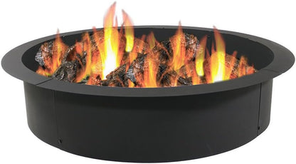 Sunnydaze Heavy Duty Steel Fire Pit Ring Insert, 42" Outer / 36" Inner Dia