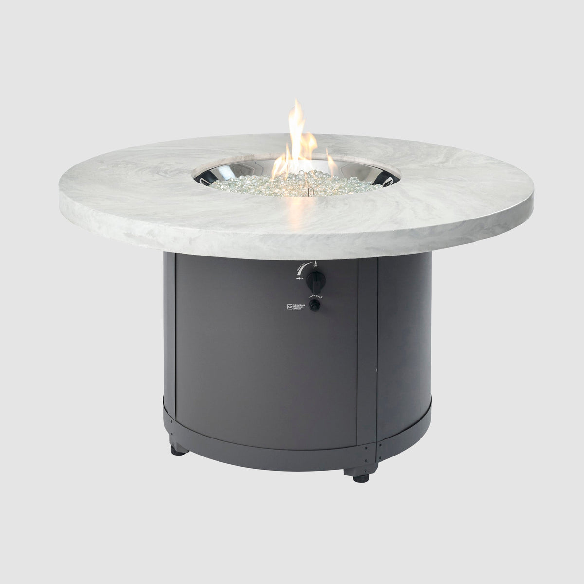 Beacon Round Gas Fire Pit Table