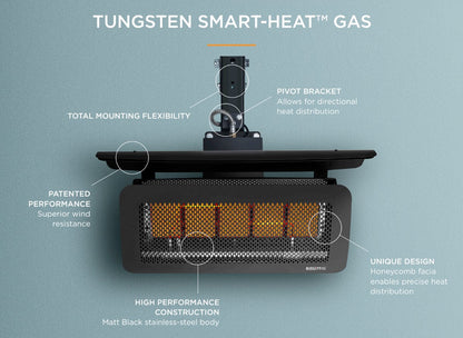 Bromic Tungsten Smart-Heat 20-Inch 300-Series 26,000 BTU Gas Heater