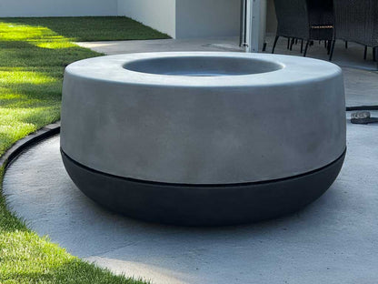 Tumbler - 36" Concrete Firepit (Natural Gas and Propane Fire Pit)