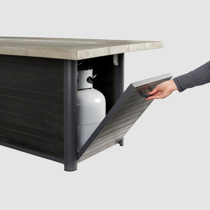 Cedar Ridge Linear Gas Fire Pit Table
