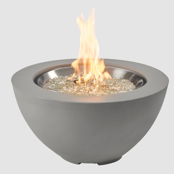 Cove Concrete Bowl Gas Fire Pit