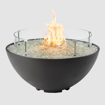 Cove Concrete Edge Gas Fire Pit Bowl 42"