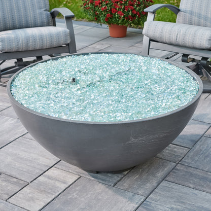 Cove Concrete Edge Gas Fire Pit Bowl 42"