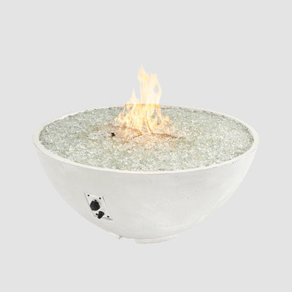 Cove Concrete Edge Gas Fire Pit Bowl 42"