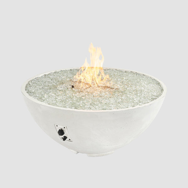 Cove Concrete Edge Gas Fire Pit Bowl 42"