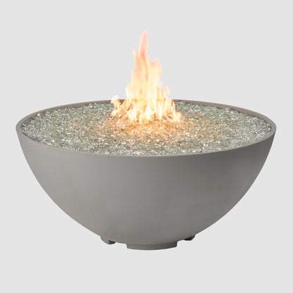 Cove Concrete Edge Gas Fire Pit Bowl 42"