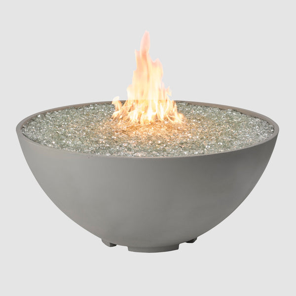 Cove Concrete Edge Gas Fire Pit Bowl 42"