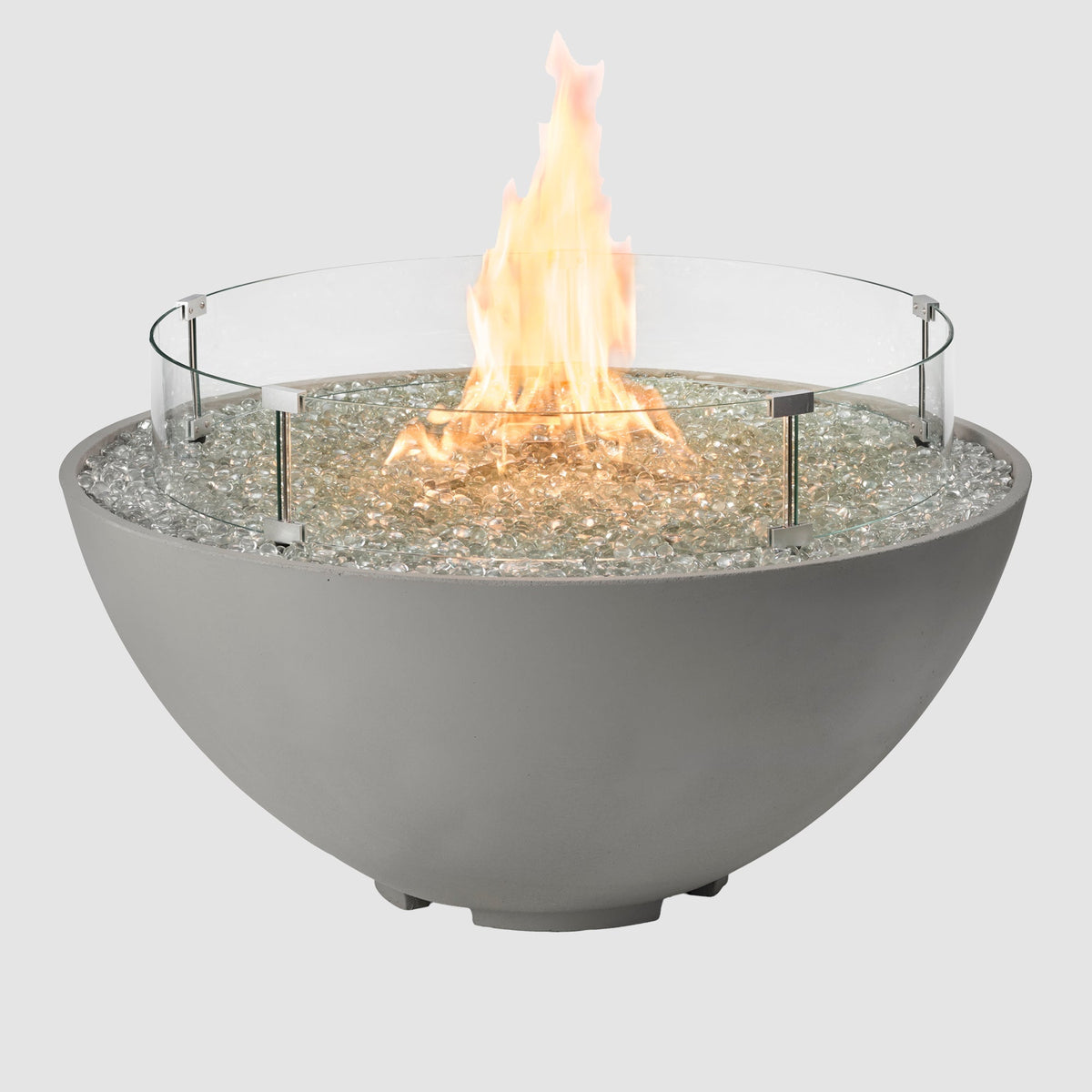 Cove Concrete Edge Gas Fire Pit Bowl 42"