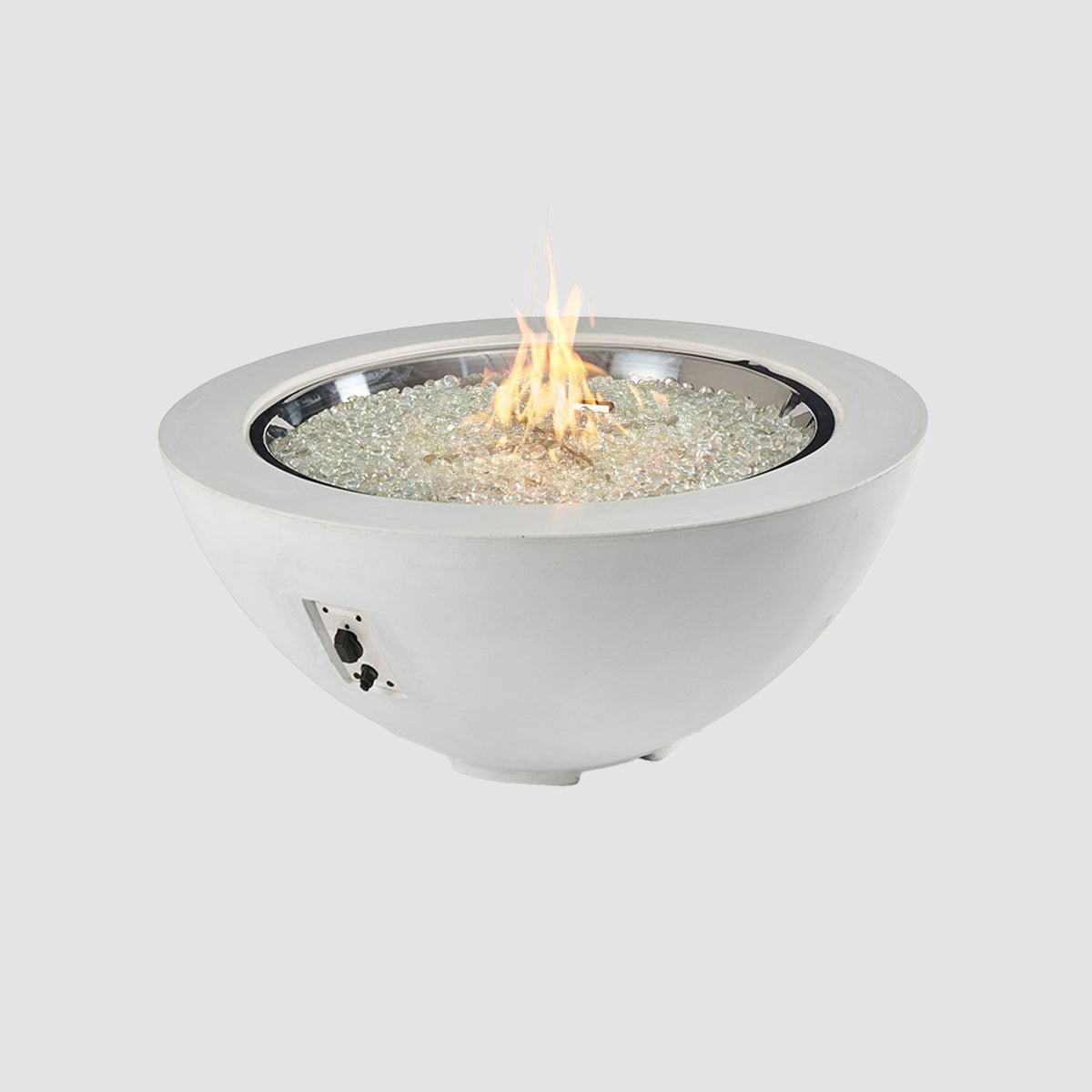 Cove Concrete Bowl Gas Fire Pit