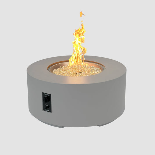 Cove Concrete Round Gas Fire Pit Table