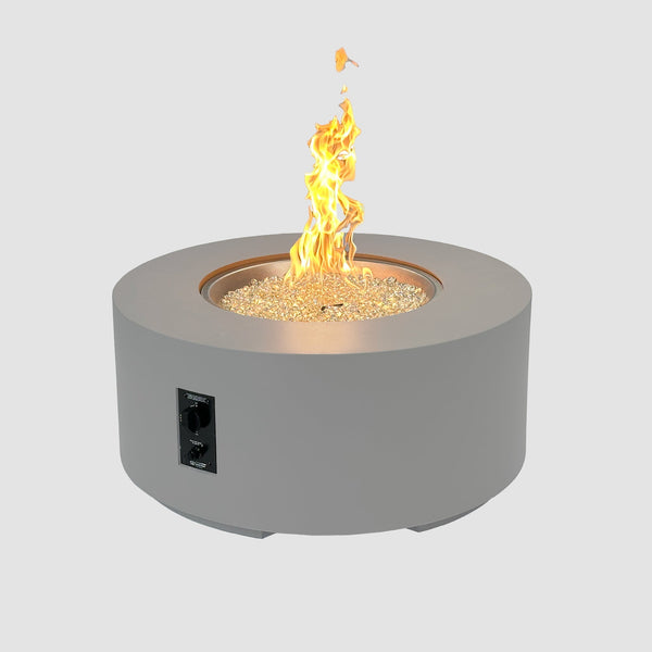 Cove Concrete Round Gas Fire Pit Table