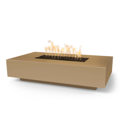 Cabo Linear 56" GFRC Concrete Fire Pit by The Outdoor Plus