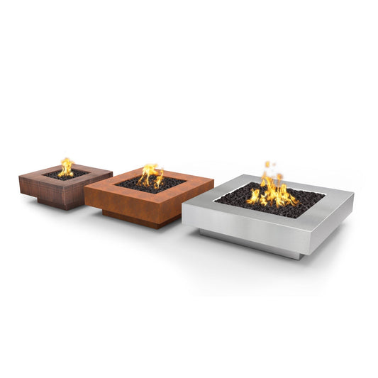 Cabo Square 48" Metal Collection Fire Pit by The Outdoor Plus