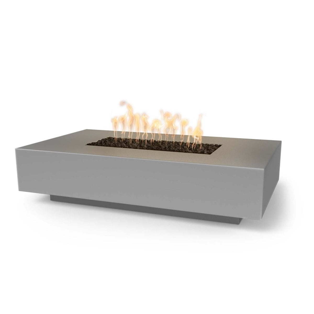 Cabo Linear 56" GFRC Concrete Fire Pit by The Outdoor Plus