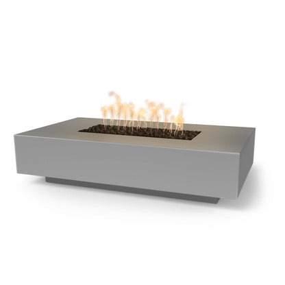 Cabo Linear 56" GFRC Concrete Fire Pit by The Outdoor Plus