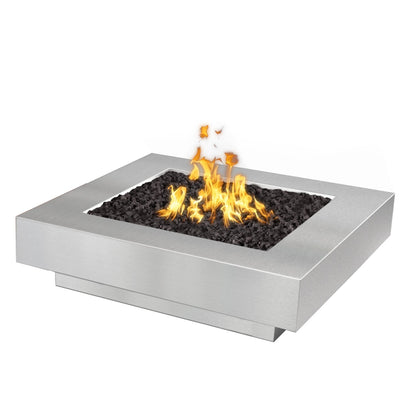 Cabo Square 48" Metal Collection Fire Pit by The Outdoor Plus