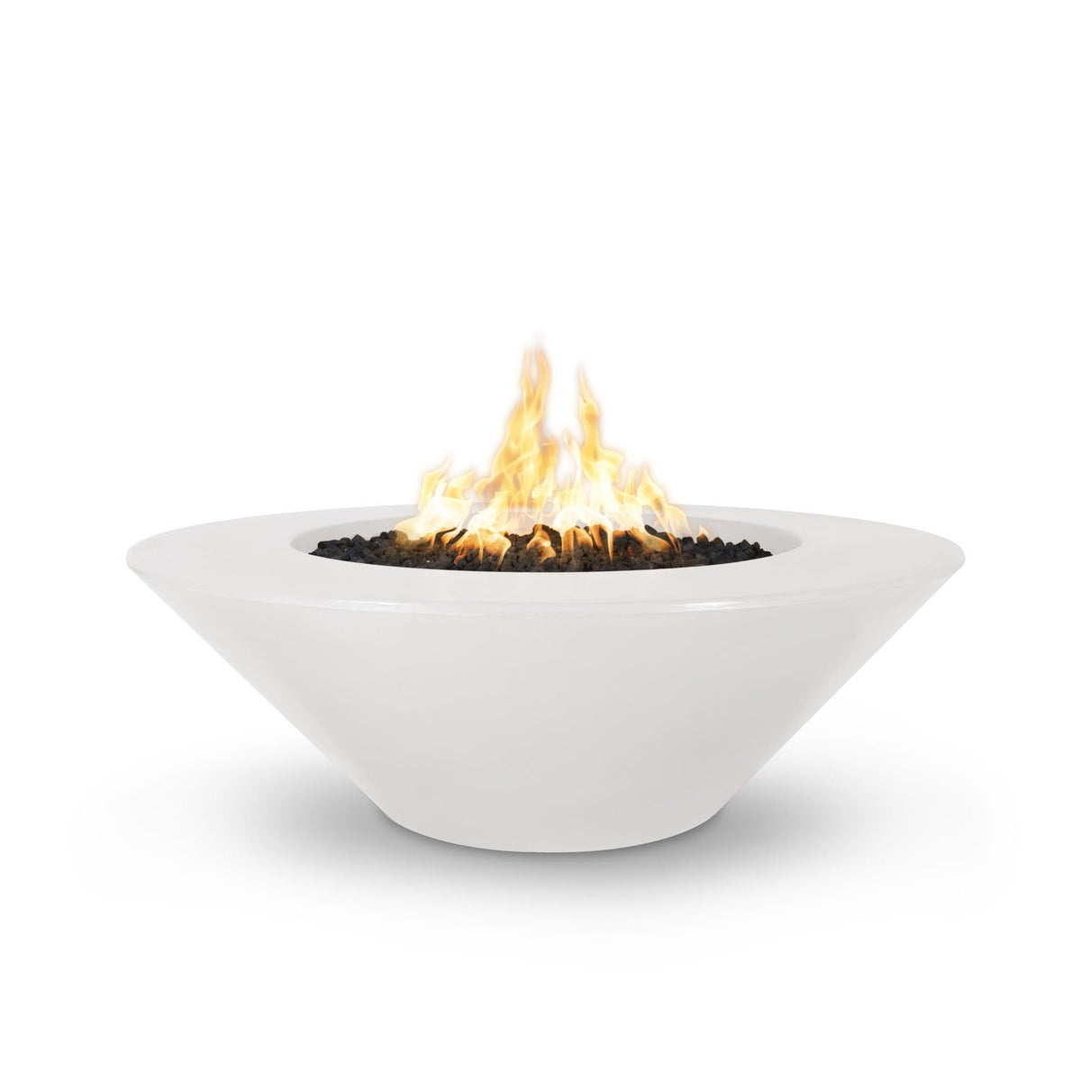 Cazo 60" Wide Ledge GFRC Concrete Fire Pit by The Outdoor Plus