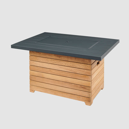 Darien 42-Inch Rectangular Gas Fire Pit Table