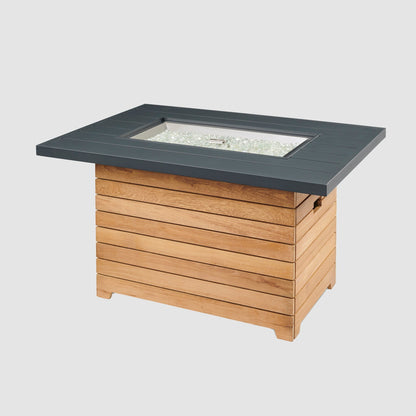 Darien 42-Inch Rectangular Gas Fire Pit Table