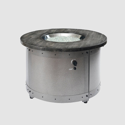 Edison Round Gas Fire Pit Table