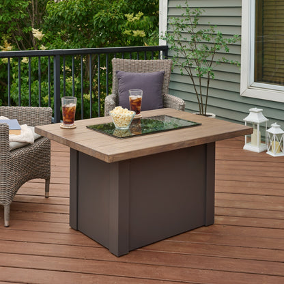 Havenwood 44-Inch Rectangular Gas Fire Pit Table