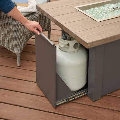 Havenwood 44-Inch Rectangular Gas Fire Pit Table