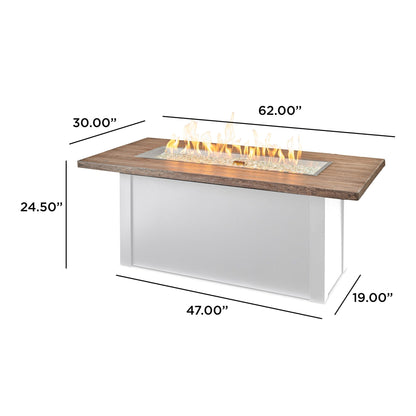 Havenwood 62-Inch Linear Gas Fire Pit Table