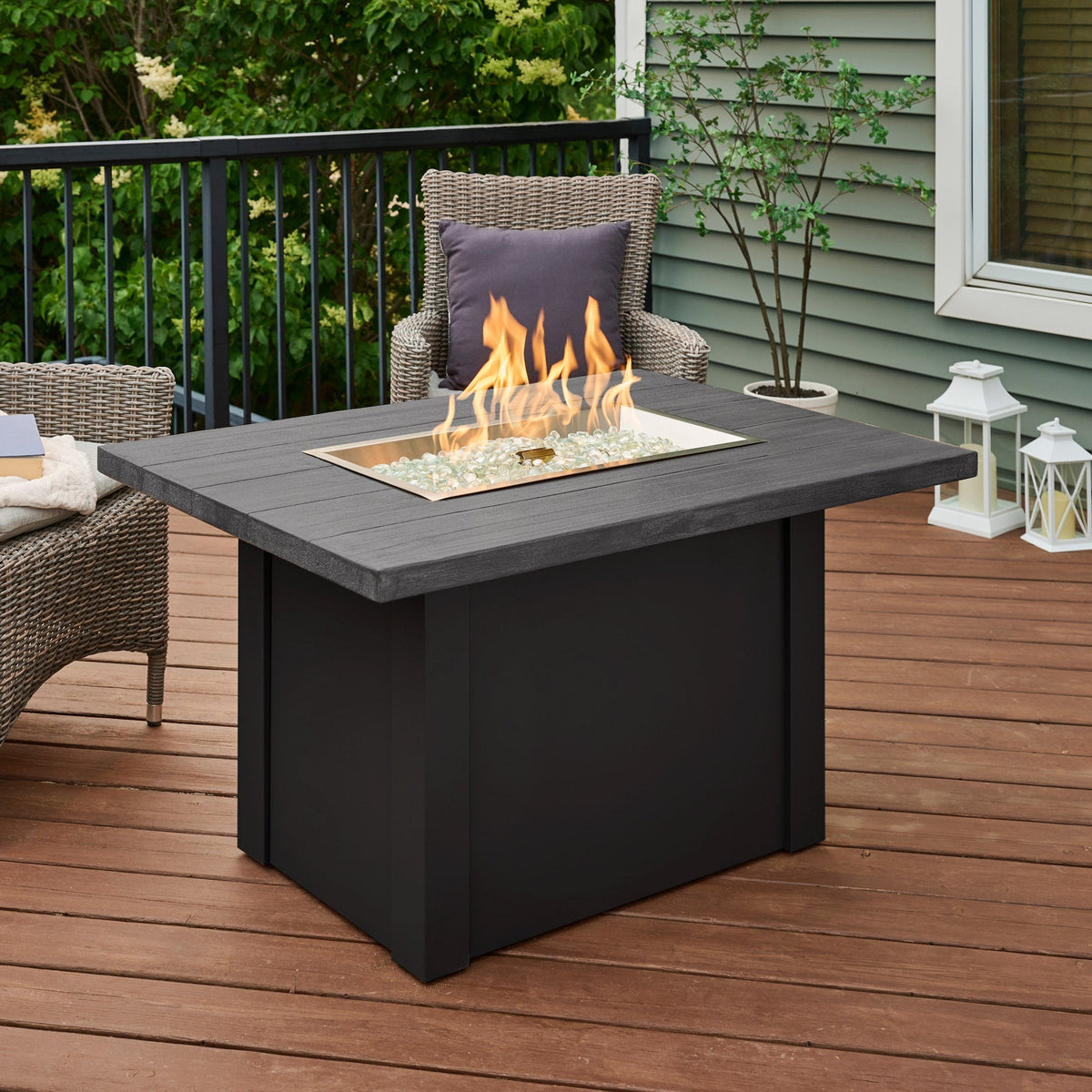 Havenwood 44-Inch Rectangular Gas Fire Pit Table