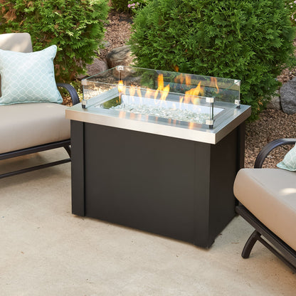 Providence Rectangular Gas Fire Pit Table