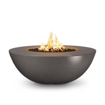 Sedona 60" Wide Ledge GFRC Concrete Fire Pit by The Outdoor Plus