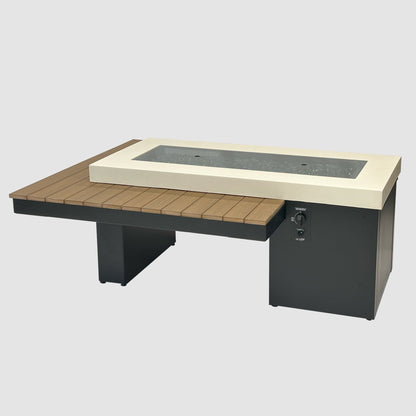 Uptown Linear Gas Fire Pit Table