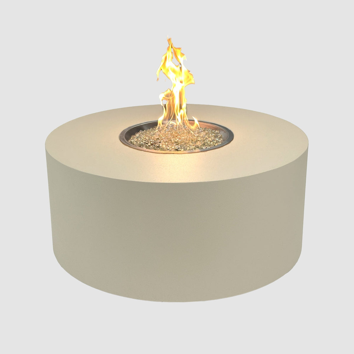 Vosera Round Gas Fire Pit Table