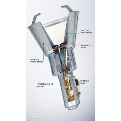 40,000 BTU Commerical Black Propane Patio Heater