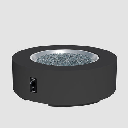 Cove Concrete Round Gas Fire Pit Table