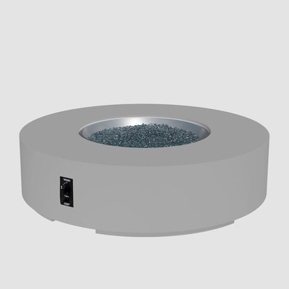 Cove Concrete Round Gas Fire Pit Table