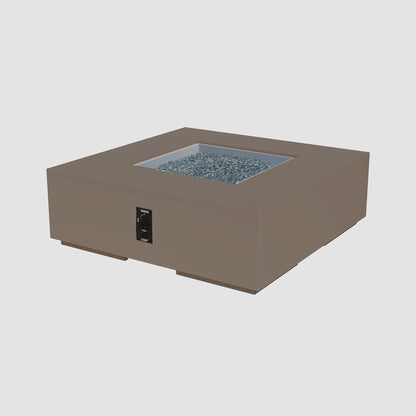 Cove Concrete Square Gas Fire Pit Table