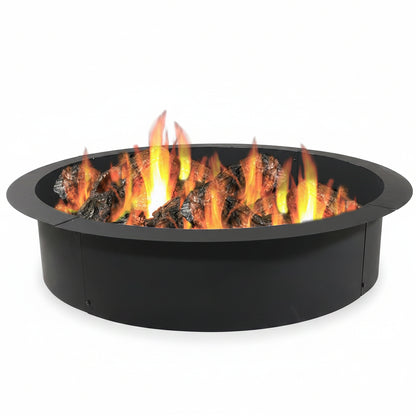 Sunnydaze Heavy Duty Steel Fire Pit Ring Insert, 42" Outer / 36" Inner Dia